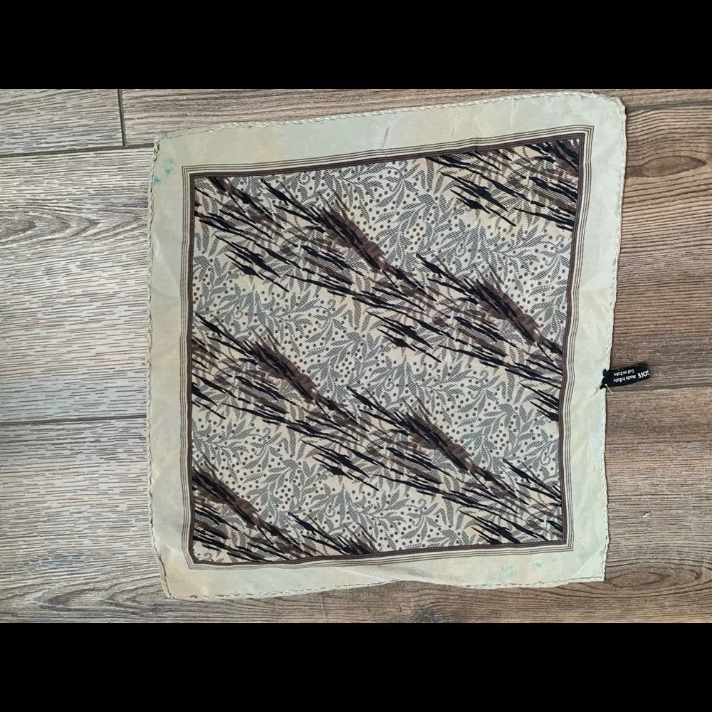 Silk Abstract Patterned Scarf